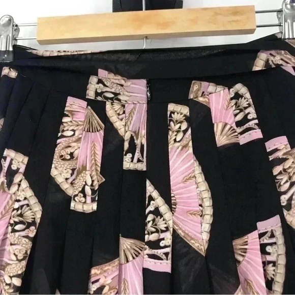 Ann Taylor Women’s Pleated Side Tie Skirt Size 8 – Fan Floral Print, Lined - Picture 7 of 11